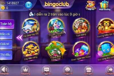 Bingo Club – Cổng game được đông đảo người chơi yêu thích